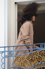 CINDY BRUNA at Balcony of Martinez Hotel in Cannes 05/17/2025