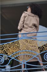 CINDY BRUNA at Balcony of Martinez Hotel in Cannes 05/17/2025
