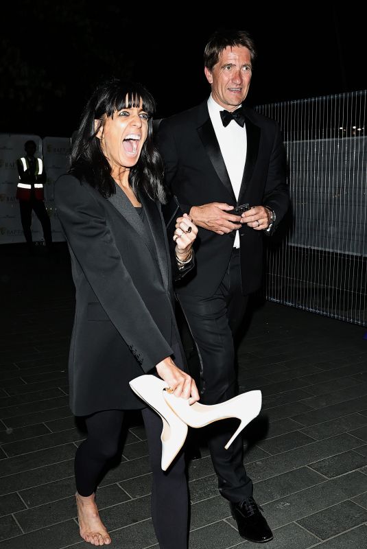 CLAUDIA WINKLEMAN Leaves Bafta Television Awards in London 05/11/2025