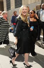 DAKOTA FANNING Arrives at NBCUniversal Upfront 2025 at Radio City Music Hall in New York City 05/12/2025
