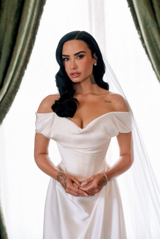 DEMI LOVATO – Wedding Dress Photo-diary for Vogue, May 2025