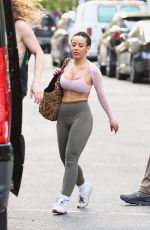 DOJA CAT Outside Vital Climbing Gym in New York City 04/30/2025