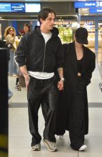 DOVE CAMERON and Damiano David at Milan Linate Airport 05/19/2025