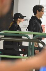 DOVE CAMERON and Damiano David at Milan Linate Airport 05/19/2025