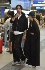 DOVE CAMERON and Damiano David at Milan Linate Airport 05/19/2025
