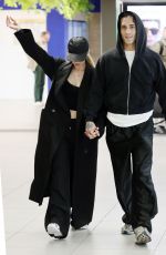 DOVE CAMERON and Damiano David at Milan Linate Airport 05/19/2025