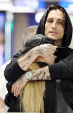 DOVE CAMERON and Damiano David at Milan Linate Airport 05/19/2025