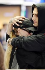 DOVE CAMERON and Damiano David at Milan Linate Airport 05/19/2025