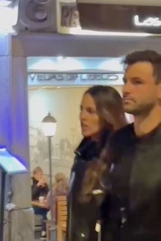 EIZA GONZALEZ and Grigor Dimitrov Night Out in Madrid 04/30/2025