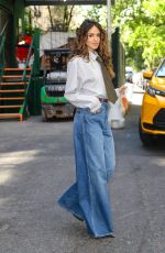 EIZA GONZALEZ Leaves Her Hotel for a Press Day in New York 05/20/2025