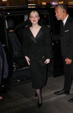 ELLE FANNING Arrives at L
