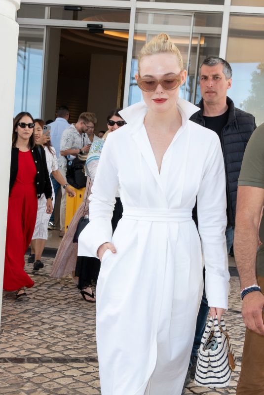 ELLE FANNING at Hotel Martinez in Cannes 05/24/2025