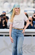 ELLE FANNING at Sentimental Value Photocall at 78th Cannes Film Festival 05/22/2025