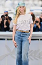 ELLE FANNING at Sentimental Value Photocall at 78th Cannes Film Festival 05/22/2025