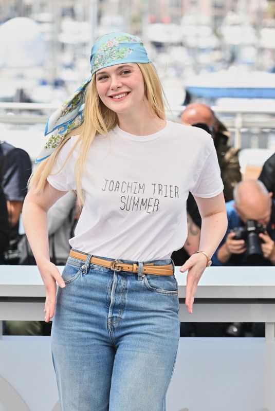 ELLE FANNING at Sentimental Value Photocall at 78th Cannes Film Festival 05/22/2025