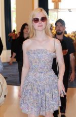 ELLE FANNING ina Chanel Resort Dress at Hotel Martinez in Cannes 05/23/2025