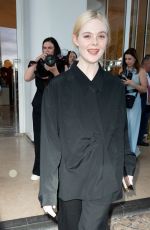 ELLE FANNING Leaves Hotel Martinez in Cannes 05/22/2025