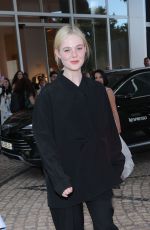 ELLE FANNING Leaves Hotel Martinez in Cannes 05/22/2025