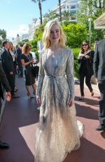 ELLE FANNING Leaves Martinez Hotel at 78th Annual Cannes Film Festival 05/23/2025