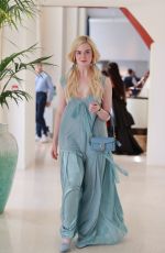 ELLE FANNING Out and About in Cannes 05/21/2025