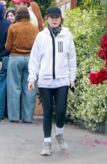 ELLEN POMPEO Out Walk with Coffee in Los Feliz 05/04/2025