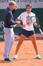 EMMA RADUCANU at a Practice Session at French Open in Paris 05/26/2025