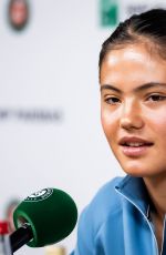 EMMA RADUCANU at a Press Conference Ahead of French Open in Paris 05/24/2025