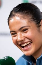 EMMA RADUCANU at a Press Conference Ahead of French Open in Paris 05/24/2025