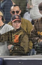 EMMA STONE and Dave McCary at NY Yankees Game in Bronx 05/07/2025
