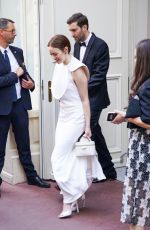 EMMA STONE and Dave McCary Heading to a Red Carpet Event in Cannes 05/16/2025