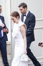 EMMA STONE and Dave McCary Heading to a Red Carpet Event in Cannes 05/16/2025