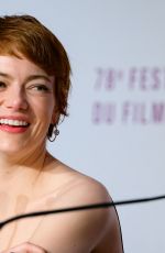 EMMA STONE at Eddington Press Conference at 78th Cannes Film Festival 05/17/2025