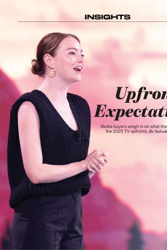 EMMA STONE for Adweek Magazine, May 2025