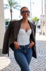 FLORA COQUEREL Leaves Martinez Hotel at 78th Annual Cannes Film Festival 05/17/2025