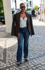 FLORA COQUEREL Leaves Martinez Hotel at 78th Annual Cannes Film Festival 05/17/2025