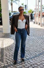 FLORA COQUEREL Leaves Martinez Hotel at 78th Annual Cannes Film Festival 05/17/2025