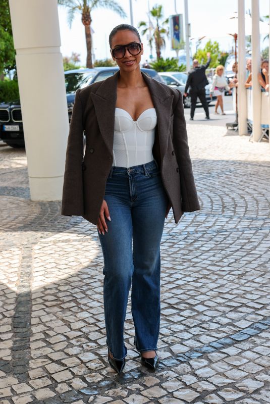 FLORA COQUEREL Leaves Martinez Hotel at 78th Annual Cannes Film Festival 05/17/2025