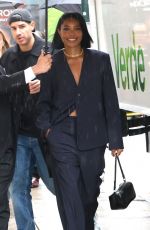 GABRIELLE UNION Filming a Commercial for Vogue x BMW in New York City 05/04/2025