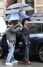 GABRIELLE UNION Filming a Commercial for Vogue x BMW in New York City 05/04/2025