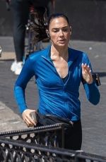 GAL GADOT on the Set of Her Upcoming Thriller Movie Runner in London 04/30/2025