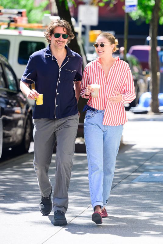 GIGI HADID and Bradley Cooper on a Coffee Run in New York City 05/07/2025