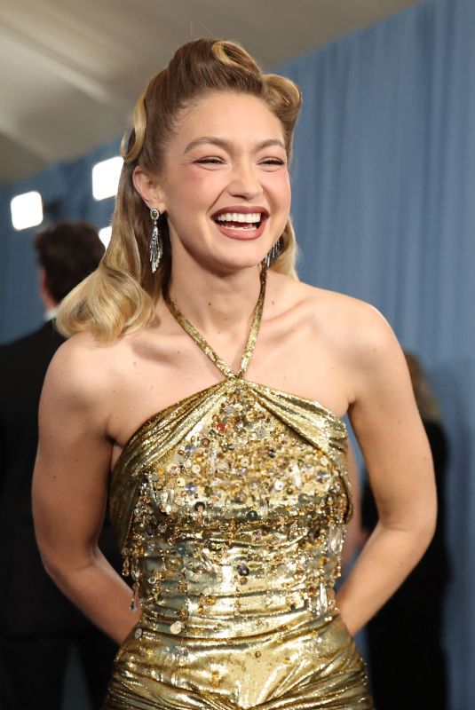 GIGI HADID at 2025 Met Gala Celebrating Superfine: Tailoring Black Style in New York 05/05/2025
