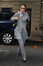 GIGI HADID Heading to The Human Situation Art Exhibition in New York City 05/08/2025
