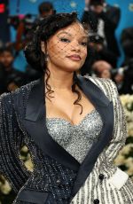 HALLE BAILEY at 2025 Met Gala Celebrating Superfine: Tailoring Black Style in New York 05/05/2025