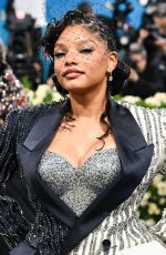 HALLE BAILEY at 2025 Met Gala Celebrating Superfine: Tailoring Black Style in New York 05/05/2025