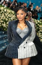 HALLE BAILEY at 2025 Met Gala Celebrating Superfine: Tailoring Black Style in New York 05/05/2025