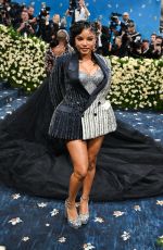 HALLE BAILEY at 2025 Met Gala Celebrating Superfine: Tailoring Black Style in New York 05/05/2025