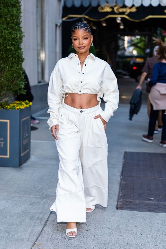 HALLE BAILEY Out and About on Upper West Side in New York City 04/30/2025