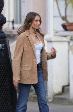 HANA CROSS at a Photoshoot in Notting Hill 05/29/2025