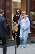 HEIDI KLUM and Tom Kaulitz Enjoyed a Spritz on Terrace of a Parisian Cafe 05/19/2025